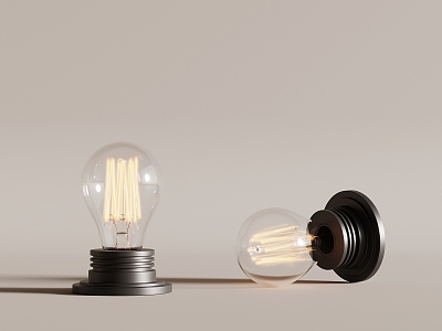 06 Light Bulbs Modern Light Bulbs Wall Mounted Light Bulbs 3d model