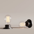 06 Light Bulbs Modern Light Bulbs Wall Mounted Light Bulbs 3d model