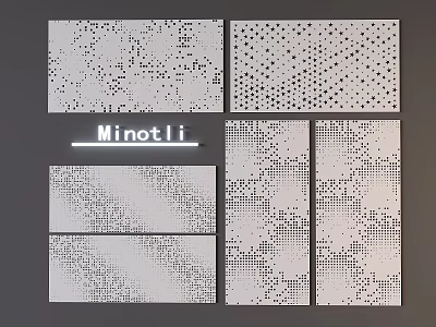 Minotli Decorative Wall Panels With Different Types Of Patterns And Designs 3d model