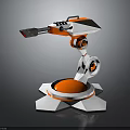 laser tower turret turntable sci-fi tower defense game tower defense sci-fi turret game turret game turret 3d model