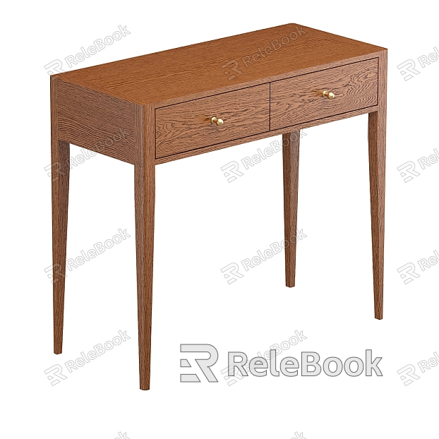 Nordic Minimalist Desk Desk Minimalist Desk Wooden Table Square Table model