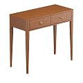 Nordic Minimalist Desk Minimalist Desk Wooden Table Square Table 3d model
