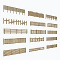 Various Wooden Fence Designs with Ornate Patterns and Different Styles for Gardens