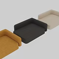 Modern Sectional Sofa With Three Color Choices And Comfortable Upholstery Design