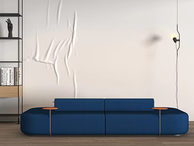 Miloti Minotti Modern Card Seat Sofa 3d model