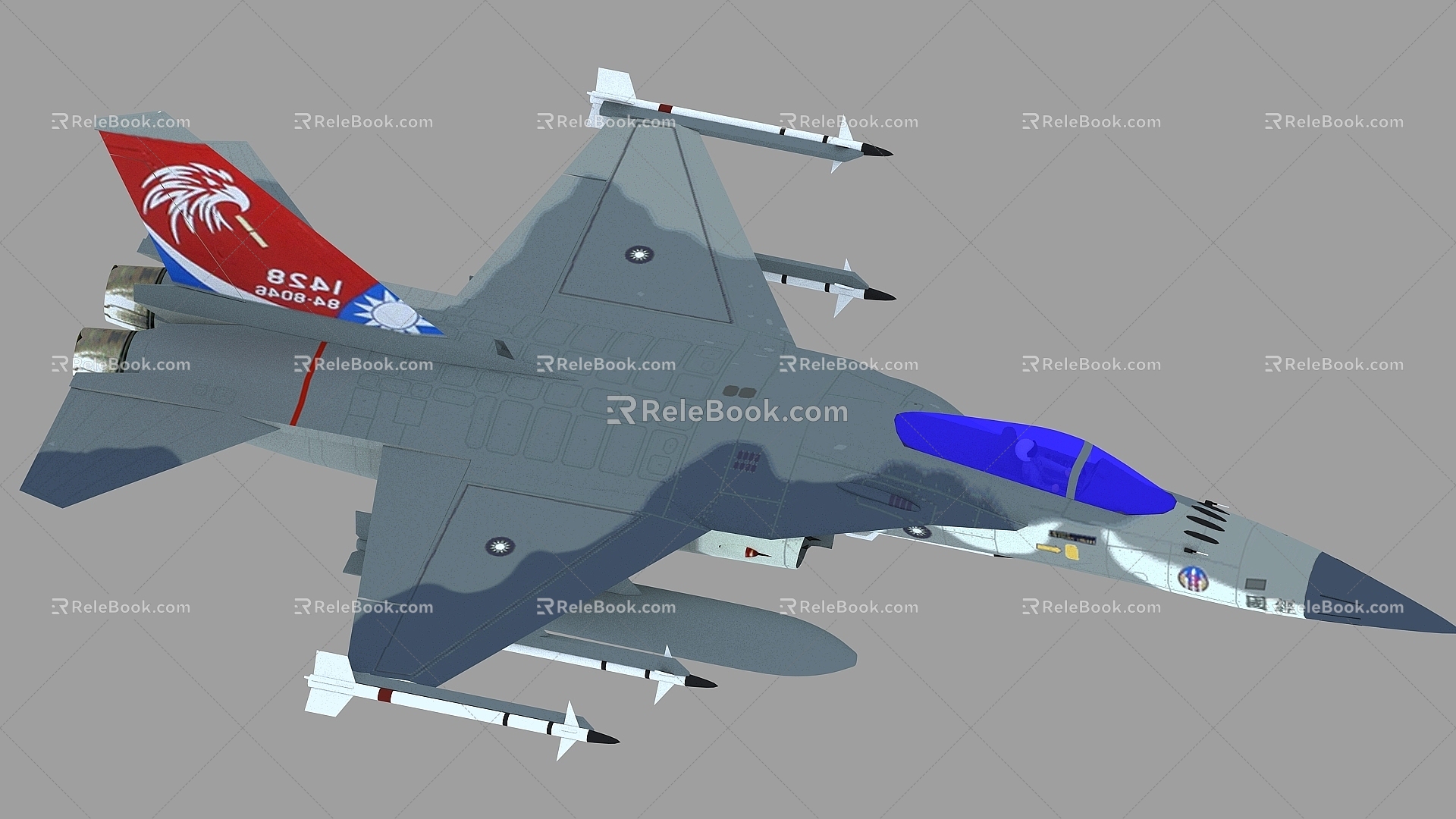 Taiwan Province IDF Jingguo FCK1 Fighter Single Seat Version 3d model