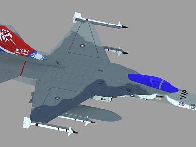 Taiwan Province IDF Jingguo FCK1 Fighter Single Seat Version 3d model