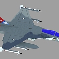 Taiwan Province IDF Jingguo FCK1 Fighter Single Seat Version 3d model