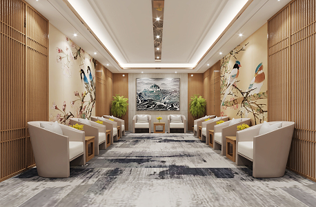 New Chinese Reception Room 3d model