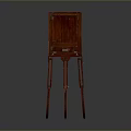 Red Wooden Folding Easel Stand for Digital Drawing Tablet and Art Tools