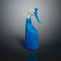 Blue Plastic Trigger Spray Bottle For Daily Household Cleaning Use