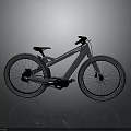 Sleek Modern Bicycle With Sturdy Frame Large Wheels And Comfortable Seat