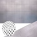 Perforated Metal Panel Building Component For Modern Facade Design And Cladding
