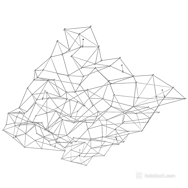 Modern Geometric Abstract Chandelier With Wire Frame Structural Artistic Design 3d model 