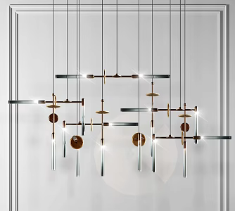 Light Luxury Chandelier 3d model