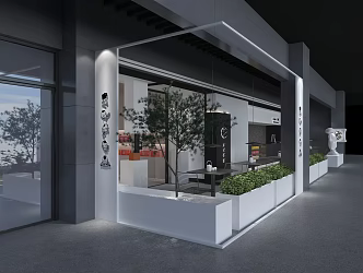 Modern Tea Shop 3d model