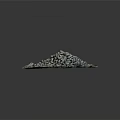 Small Gray And Brown Cubes Scattered On Natural Rock Surface Background 3d model