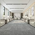 New Chinese Reception Room Office Building Reception Room 3d model