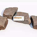 Natural Stone And Wood Materials With Rough Texture For Home Decoration