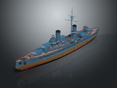 Modern Warship Ship Warship 3d model