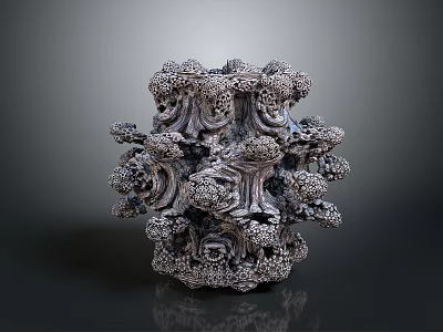 3D Printed Medical Device Component with Complex Structural Design Precision Engineered for Surgical Applications 3d model