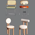Stylish Modern Dining Chairs With Different Colorful Designs And Soft Seats