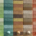 Multiple Colored Wall Panels Display Various Color Samples for Interior Design