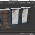 Distribution Box Central Control Power Supply Box Distribution Cabinet General Control Electric Box Substation Transformer Low Face Number Low Mold Simple Mold Game Video Level Super Realistic 3d model