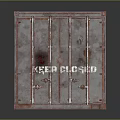 Rusty CAT FREIGHT Shipping Container With Logo And Industrial Design