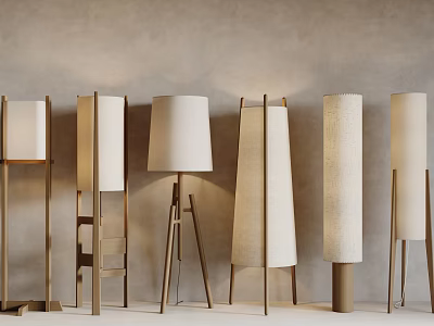 Modern Floor Lamps With Various Designs And Styles 3d model