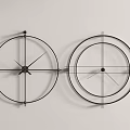 Wall clock combination 3d model