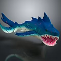 shark great white shark whale shark hammerhead shark tiger head shark man-eating shark blue shark coral red coral white coral 3d model