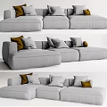 modern corner sofa multiplayer sofa ens multiplayer sofa 3d model