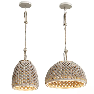 Quiet woven chandelier 3d model