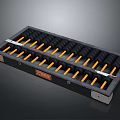 Traditional Wooden Abacus With Black Frame Yellow Beads And Metal Edges