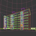 Modern sightseeing elevator 3d model