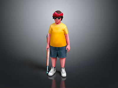 Men's Uncle Greasy Uncle Male Handsome Male Young Juvenile Male Role 3d model