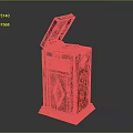 Jukebox Old-fashioned record player film machine Old-fashioned film player record player Old-fashioned record player music equipment 3d model