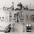 Home Gym Sports Equipment Including Treadmill Dumbbells Exercise Bike And Weight Bench