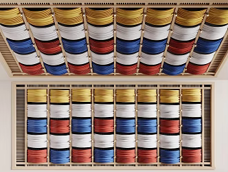 Cloth ceiling 3d model