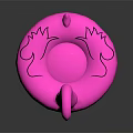 Pink Flamingo Shaped Inflatable Doll Summer Pool Toy For Kids Play