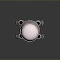 Scientific Experimental Device With Dome Top White Body And Metal Support Legs