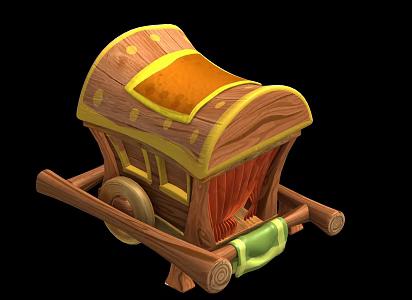 Cart, rasper carriage 3d model