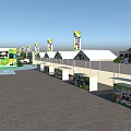 Vibrant Commercial Street Showcasing New Energy Trendy Play Festival At Emerging Plaza