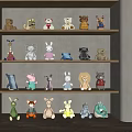 Modern Toy Bookcase Toy Handheld Display Cabinet Storage Cabinet 3d model