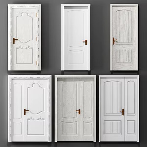 Jane Ou child mother door child mother door single door combination 3d model