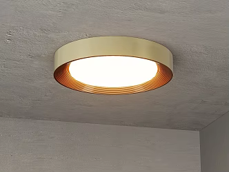 Middle style bedroom ceiling lamp 3d model