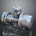 Precision Engineered Industrial Metal Mechanical Equipment With Flange Connections And Pressure Gauge