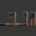 Tomahawk Axe Wooden Axe Handle Axe Mountain Axe Chopping Wood Axe Chopping Wood Axe Magic Axe 3d model