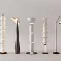 French floor lamp floor lamp combination 3d model
